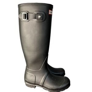 Hunter Black Rain Boots Size 5 F 4M